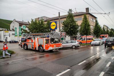 Esslingen Mettingen: Brand auf Firmengelaende
